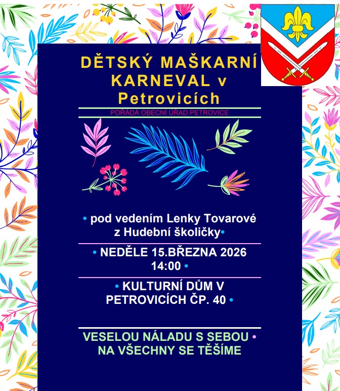 DĚTSKÝ MAŠKARNÍ KARNEVAL